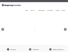 Tablet Screenshot of hongleongfoundation.org